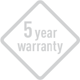 Warranty 5 years